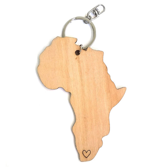 Wooden Africa Key Ring