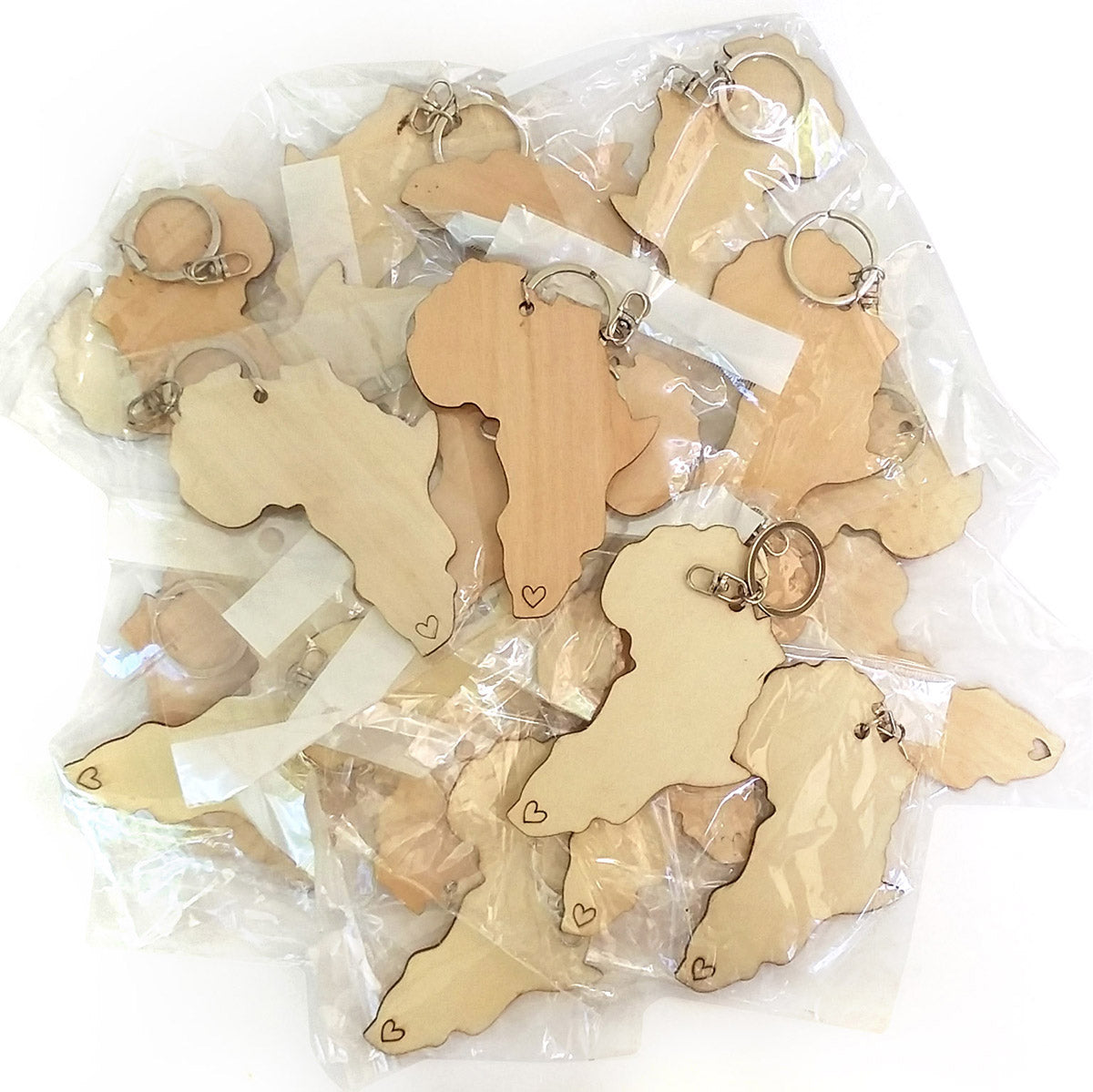 Wooden Africa Key Ring