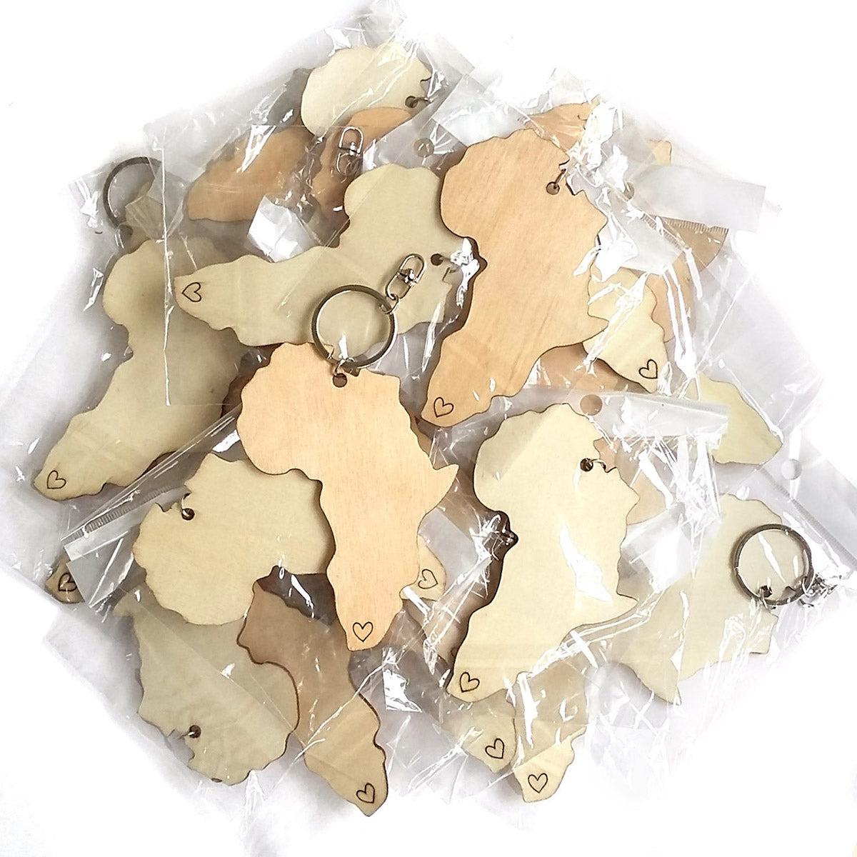 Wooden Africa Key Ring